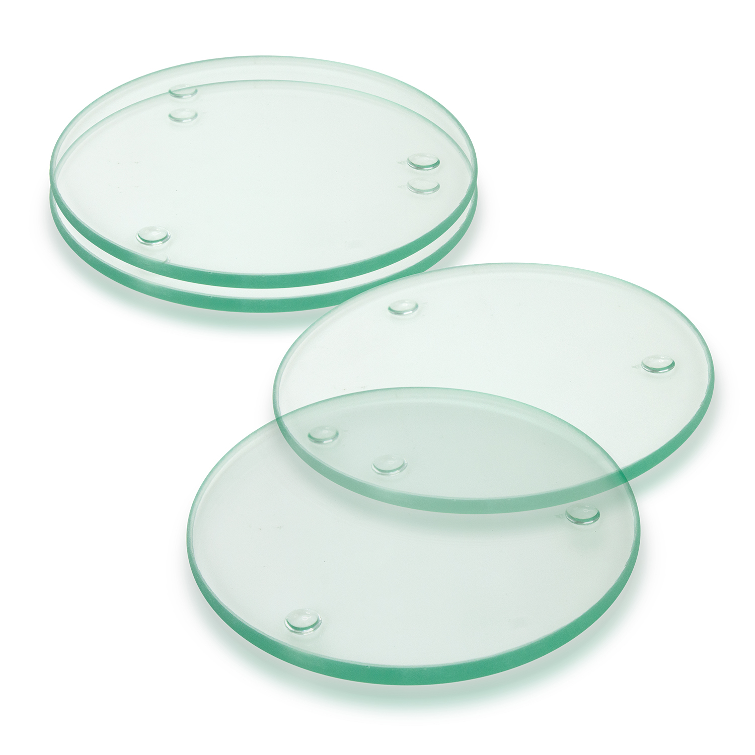 Trends Venice Glass Coaster Set Of 4 Round 2727