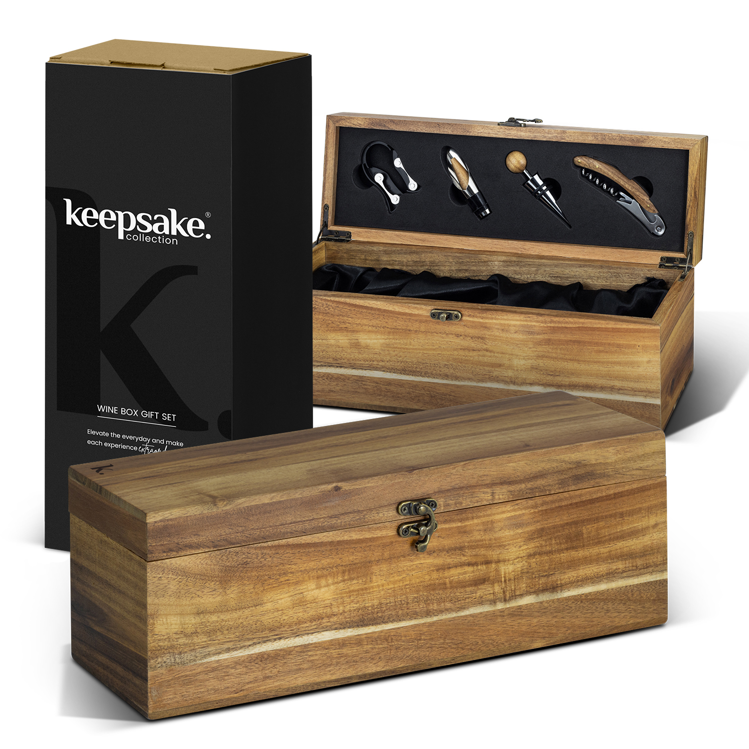 TRENDS Keepsake Wine Box Gift Set
