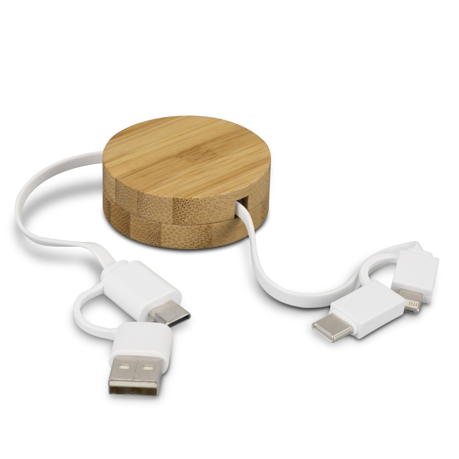 TRENDS | Bamboo Retractable Charging Cable