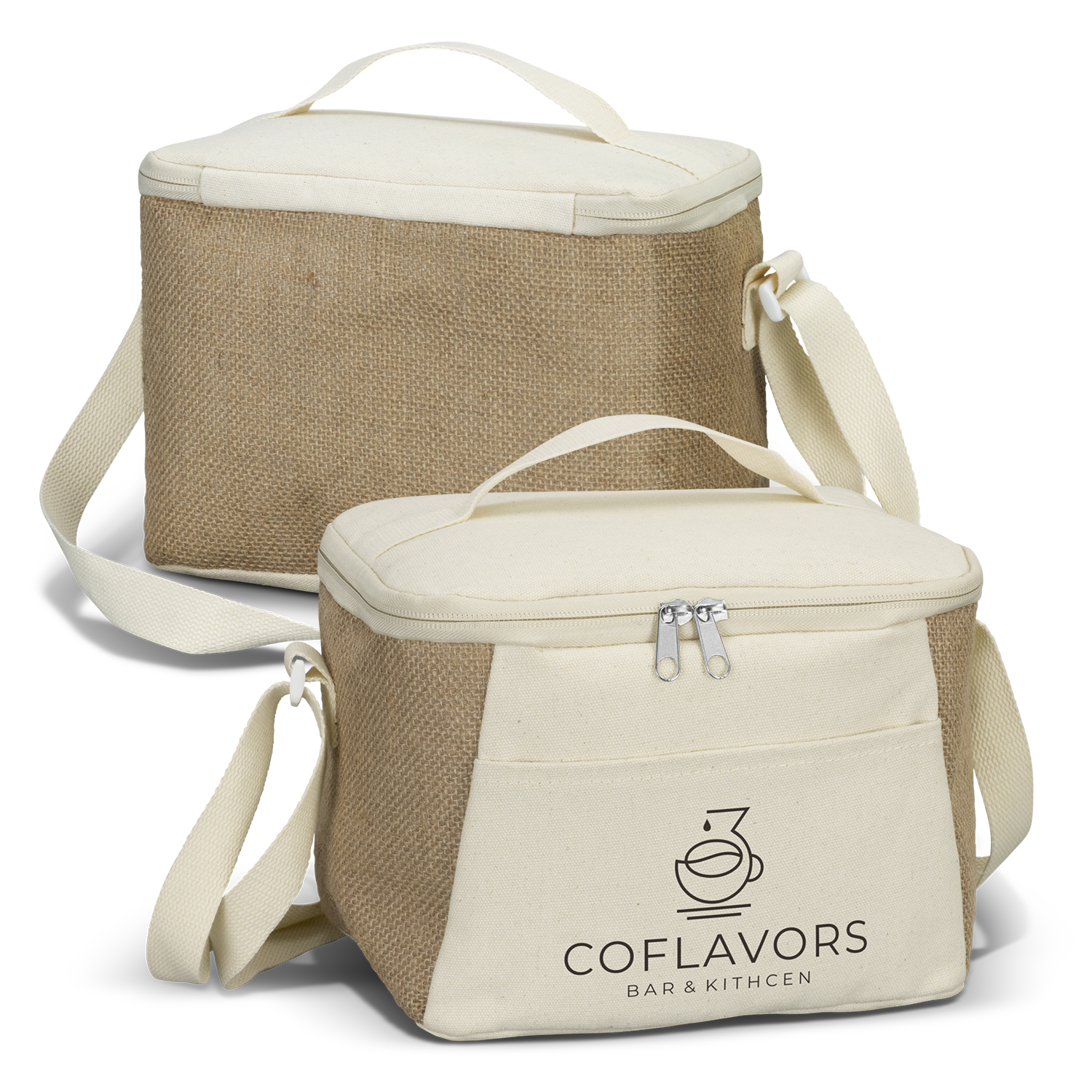 Jute sale cooler bag