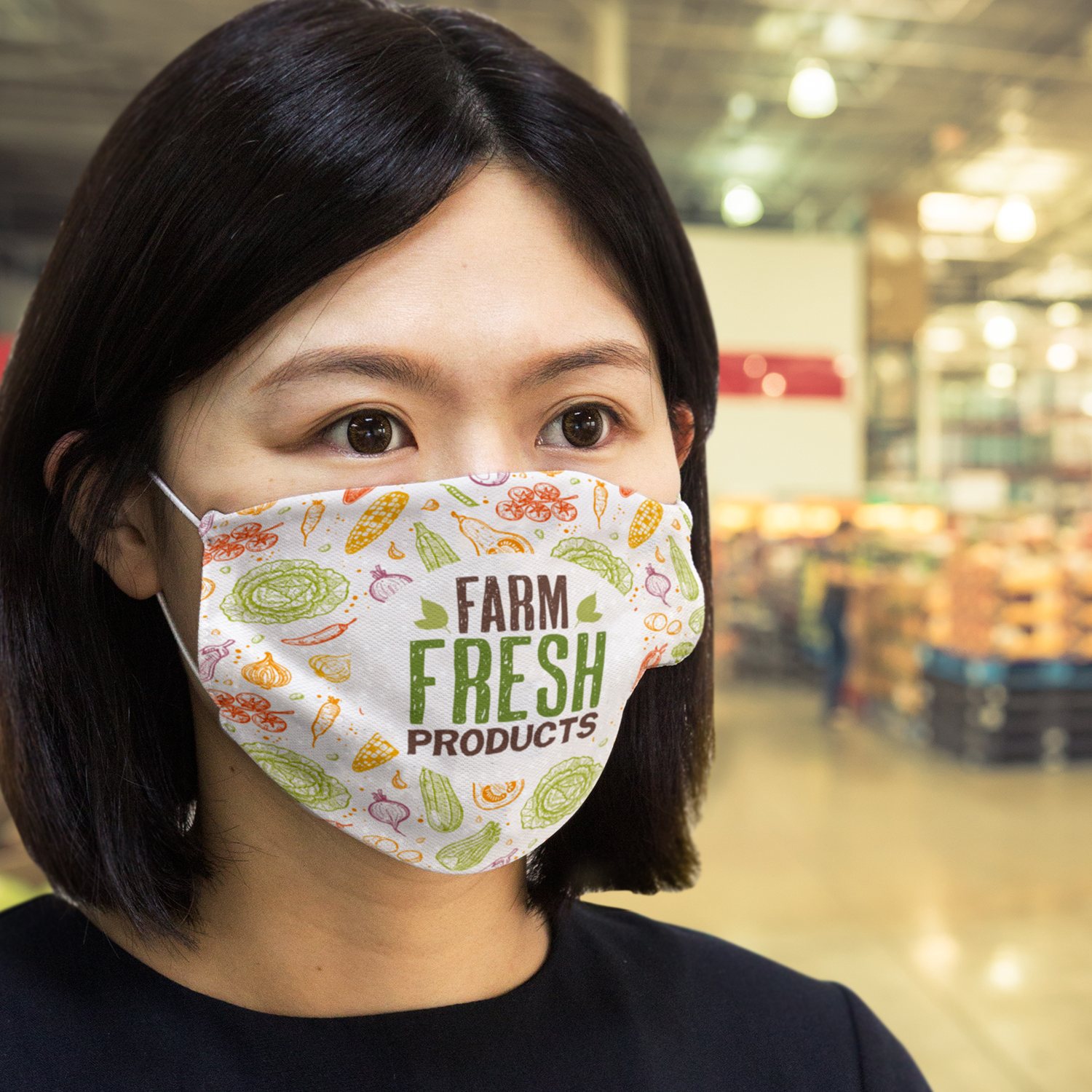 TRENDS Reusable Face Mask Full Colour Large