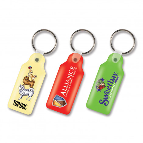 Product preview for Flexi Resin Key Ring - Rectangle