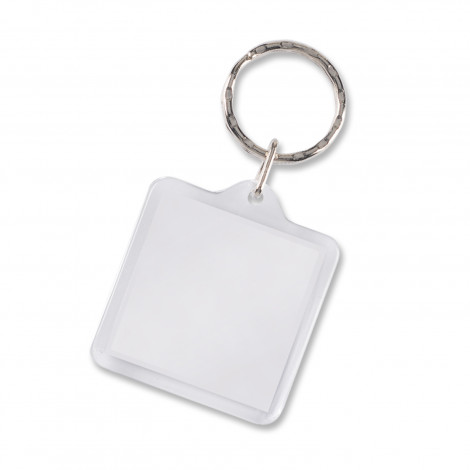 Lens Key Ring - Square 100294 | Clear