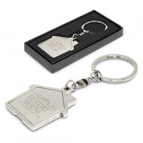 House Metal Key Ring 100322 | Gift Box