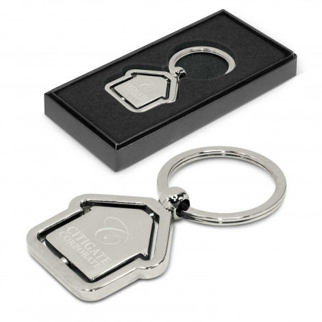 Spinning House Metal Key Ring Supplier