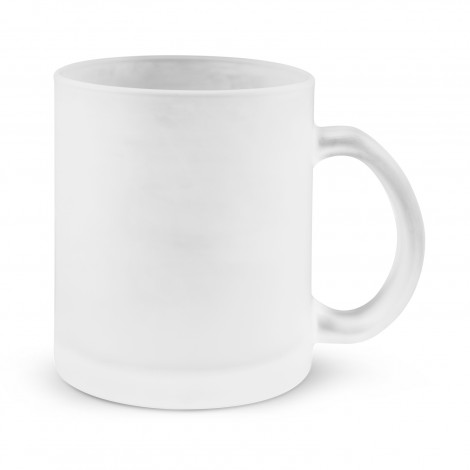 Venetian Glass Coffee Mug 105655 | Frosted Clear