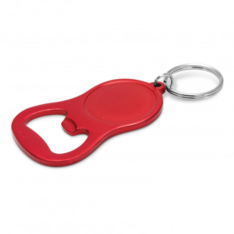 Chevron Bottle Opener Key Ring 107106 | Matt Orange
