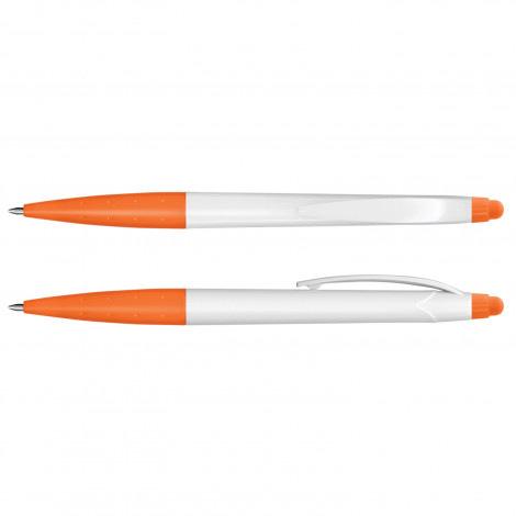 Spark Stylus Pen - White Barrel 110097 | Orange