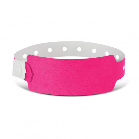 Plastic Event Wrist Band 110889 | Neon Pink