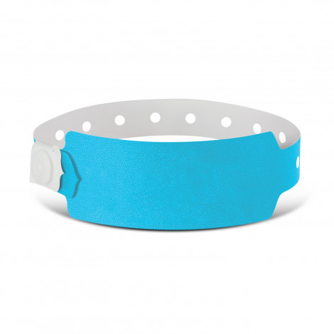 Plastic Event Wrist Band 110889 | Neon Blue