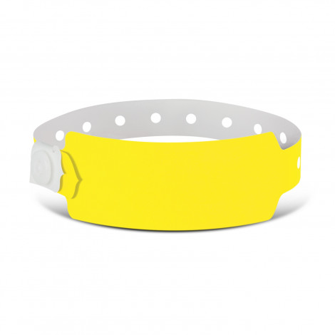 Plastic Event Wrist Band 110889 | Neon Yellow