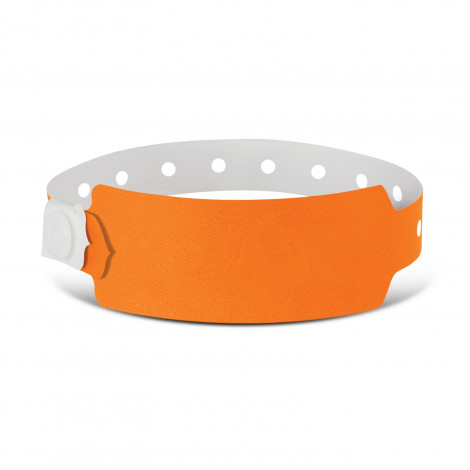 Plastic Event Wrist Band 110889 | Neon Orange