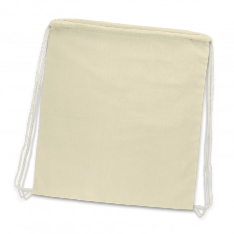 Cotton Drawstring Backpack 111804 | Natural