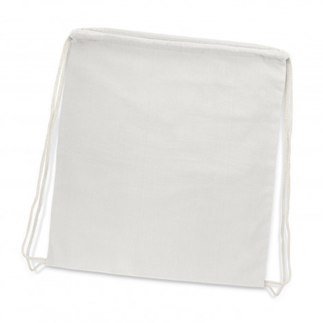 Cotton Drawstring Backpack 111804 | White