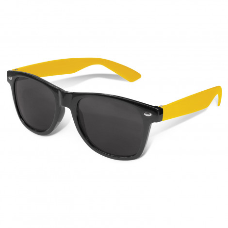 Malibu Premium Sunglasses - Black Frame 112025 | Yellow