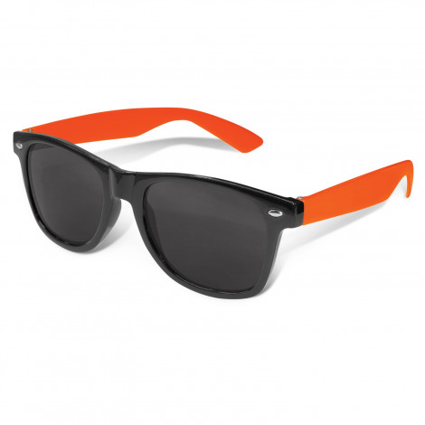 Malibu Premium Sunglasses - Black Frame 112025 | Orange