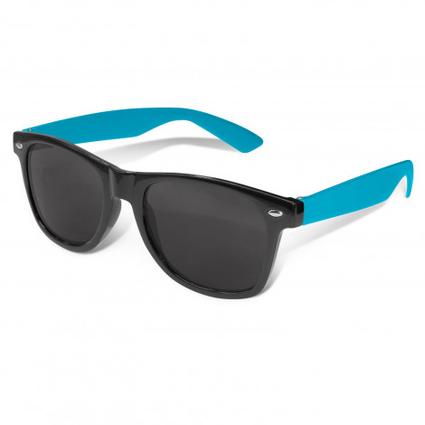 Malibu Premium Sunglasses - Black Frame 112025 | Light Blue
