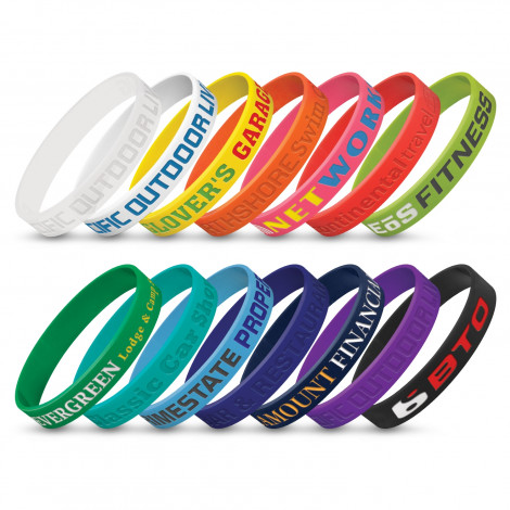 Silicone Wrist Band - Debossed 112805