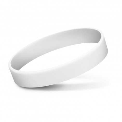Silicone Wrist Band - Debossed 112805 | White