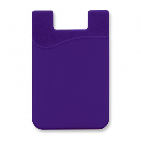Silicone Phone Wallet - Full Colour 112924 | Purple