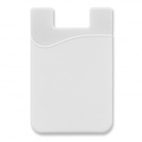 Silicone Phone Wallet - Indent 112928 | White
