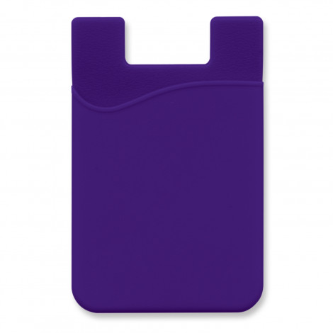 Silicone Phone Wallet - Indent 112928 | Purple