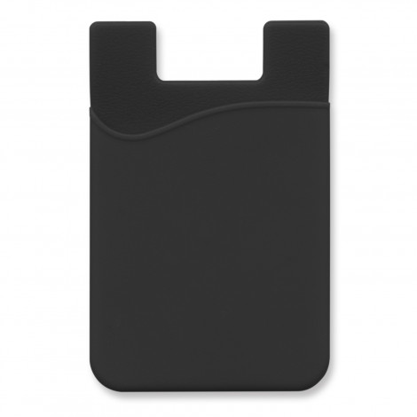 Silicone Phone Wallet - Indent 112928 | Black