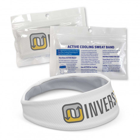 Active Cooling Sweat Band With Logo