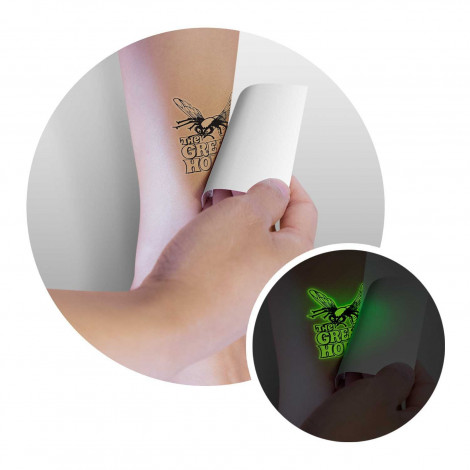 Temporary Tattoo Glow in the Dark - 51mm x 51mm 113185 | Feature