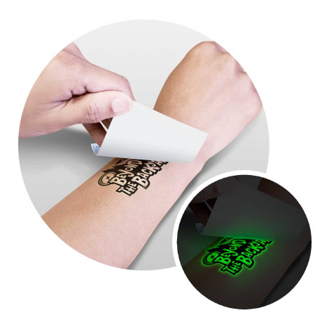 Temporary Tattoo Glow in the Dark - 51mm x 76mm 113186 | Feature