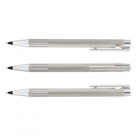 Lamy Logo Pen and Pencil Set 113797 | Pencil Brushed Silve