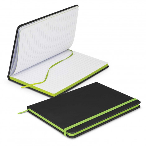 Omega Black Notebook 113892 | Bright Green
