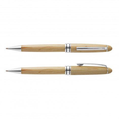 Supreme Wood Pen 114975 | Natural/Silver