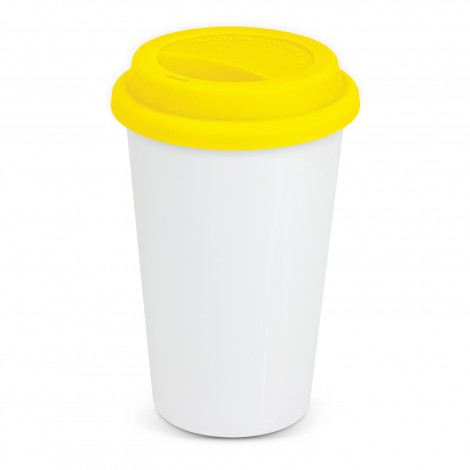 Aztec Double Wall Coffee Cup - Full Colour 115061 | Yellow