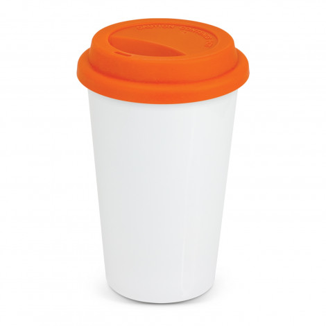 Aztec Double Wall Coffee Cup - Full Colour 115061 | Orange
