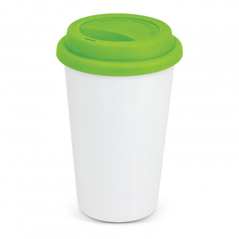 Aztec Double Wall Coffee Cup - Full Colour 115061 | Bright Green
