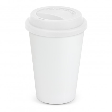 Aztec Double Wall Coffee Cup 115062 | White