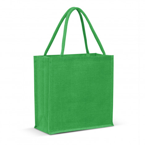 Monza Jute Tote Bag - Colour Match 115324 | Bright Green