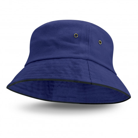 Bondi Bucket Hat - Black Sandwich Trim 115493 | Royal Blue