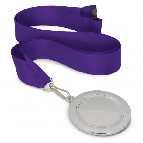 Podium Medal - 65mm 115692 | Purple/Silver