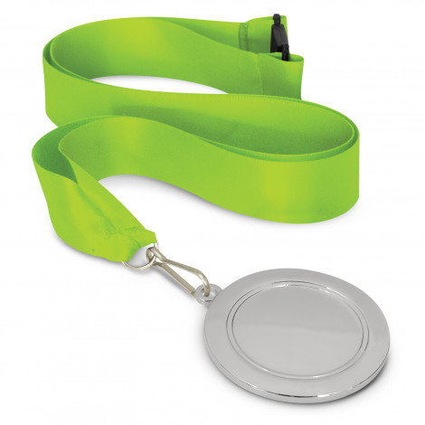 Podium Medal - 65mm 115692 | Bright Green/Silver