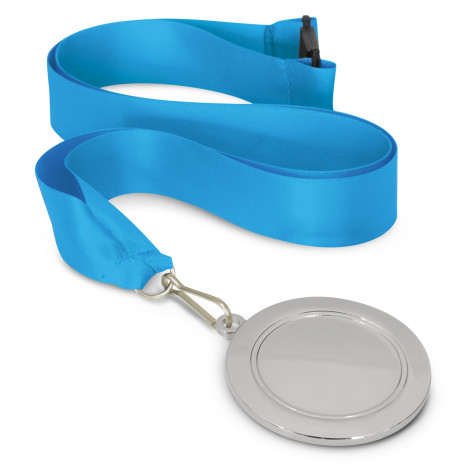 Podium Medal - 65mm 115692 | Light Blue/Silver