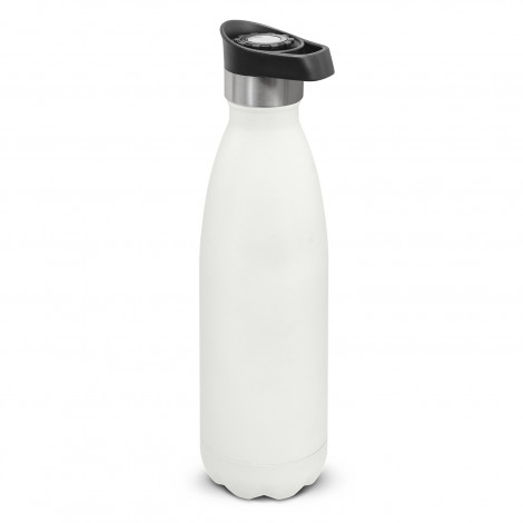 Mirage Powder Coated Vacuum Bottle - Push Button Lid 116525 | White