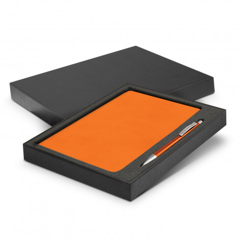 Demio Notebook and Pen Gift Set 116690 | Orange