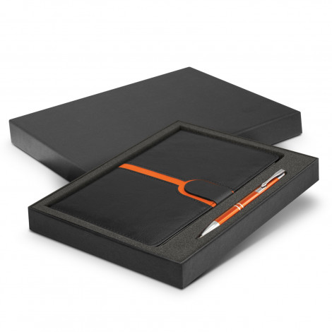 Andorra Notebook and Pen Gift Set 116693 | Orange
