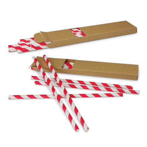 Paper Drinking Straws 116798 | Red