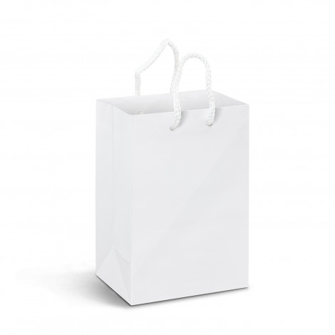 Small Laminated Paper Carry Bag - Full Colour 116934 | White