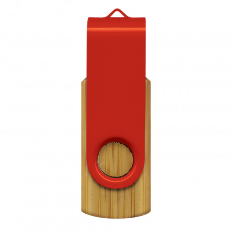 Helix 4GB Bamboo Flash Drive 117042 | Red