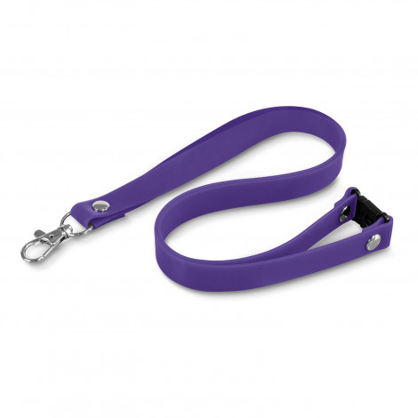 Silicone Lanyard 117053 | Purple
