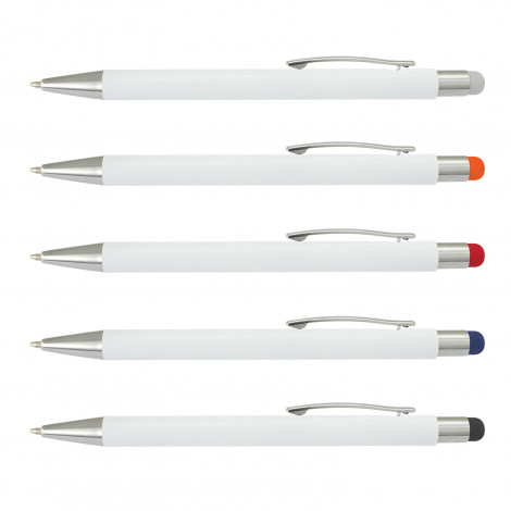117120 - Lancer Stylus Pen - White Barrel